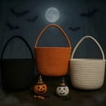 thumbnail image 5 of ACDANC 2026 New Personalized Halloween Basket – Cotton Rope Pumpkin Basket,Trick-Or-Treating Candy Tote,Boo Bucket,Halloween Gifts Basket for Kids & Adults White, 5 of 7