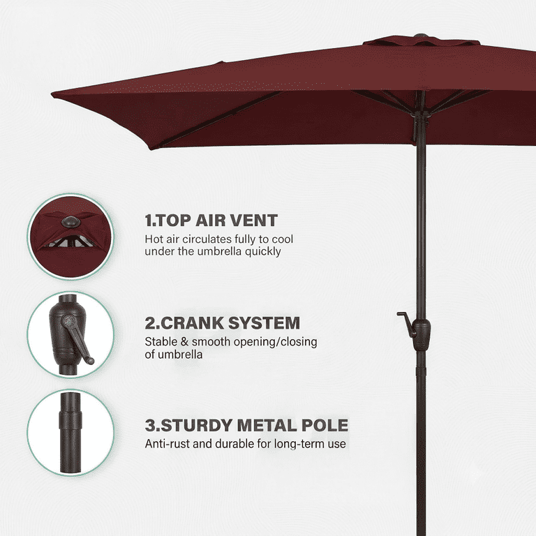 abba patio stainless steel square umbrella Amazon.com : 60 lbs Outdoor Patio Base Stand Sand Filled Umbrella Side Table with Wheels for Deck, Pool, Garden, 20L x 20W x 18H inch, Black : Patio in pulley Abba Patio 6.5'x10' Rectangular Outdoor