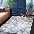 thumbnail image 2 of SAFAVIEH Shivan Melanie Abstract Brush Area Rug, Ivory/Blue, 6'7" x 8'7", 2 of 8