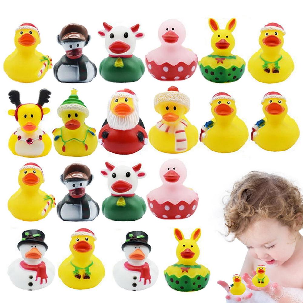 Laideyi Christmas Ducks Bulk Mini Ducking Toy Christmas Pack Of 30
