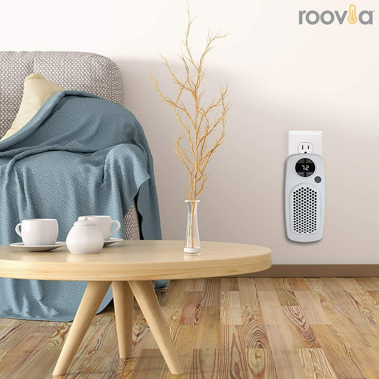 Roovia Compact Personal Space Heater, 600W Plugin Plug-in Personal