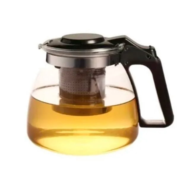 Tetera de vidrio de 900 ml con infusor de metal