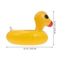 thumbnail image 3 of EeaseCA 1 Set 12Pcs Water Inflatable Cup Coasters Cartoon Duck Cup Pads (Yellow), 3 of 7
