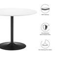 thumbnail image 5 of Modway Amuse 40" Dining Table in Black White, 5 of 7