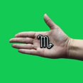 thumbnail image 2 of Scorpio Astrological Zodiac Symbol Patch Horoscope Scorpion Sign Embroidered Iron On, 2 of 2