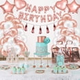 thumbnail image 2 of 1 de and rosa Paillette Banner de combinación de suministros felices Fondo Streamer decoración de cumpleaños para, 2 of 5