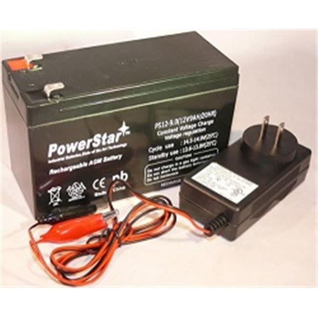 PowerStar PS12-9-F120010W-100 12V, 9Ah Battery CP1290 6-DW-9 HR9-12 PS ...