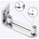 thumbnail image 4 of Guía de suelo para puerta corrediza Guía de puerta de montaje en pared Guía de rodamientos de bolas guiados Plata, 4 of 4