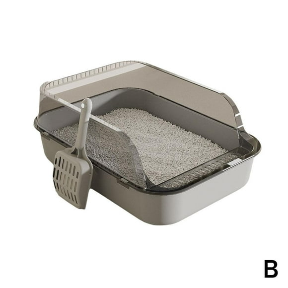 Cat Litter Box Extra Large Splash-Proof Cat Toilet Trainer Toilet Deodorant Pet Supplies
