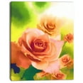 thumbnail image 2 of Beautiful Watercolor Roses on Green - Flower Artwork on Canvas, 2 of 4