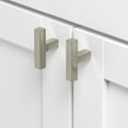 thumbnail image 3 of GlideRite 2 in. Solid Square Cabinet T-Knob, Satin Nickel - 21683-T-SN, 10 Pack, 3 of 4