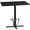 Black, variant on Flash Furniture 30'' x 42'' Rectangular Mahogany Laminate Table Top with 23.5'' x 29.5'' Bar Height Table Base and Foot Ring