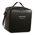 thumbnail image 2 of Bolsa aislante para el almuerzo, bolsa térmica con correa ajustable para el hombro, , bolsa , bolsa Bento para la playa, el trabajo Negro, 2 of 8