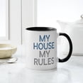 thumbnail image 4 of CafePress - My House My Rules Mugs - 11 oz Ceramic Mug - Novelty Coffee Tea Cup, 4 of 4