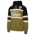 thumbnail image 2 of Men's Mitchell & Ness Olive/Black New York Knicks Double Clutch Head Coach Hoodie, 2 of 5