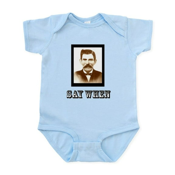 CafePress - 4 Saywhenshirt Body Suit - Baby Light Bodysuit, Size Newborn - 24 Months
