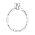 thumbnail image 7 of 1/4 Carat 6-Prong Set Diamond Solitaire Engagement Ring Band in 10K White Gold - IGI Certified (Ring Size 10.75), 7 of 7