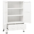 thumbnail image 5 of vidaXL Storage Cabinet Office Cabinet with Mesh Doors for Living Room Metal, 5 of 29