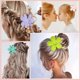 thumbnail image 3 of Pinzas para el cabello con forma de flor, accesorios para peinar el cabello para mujeres y niñas de cabello medio grueso (5 unidades), 3 of 5