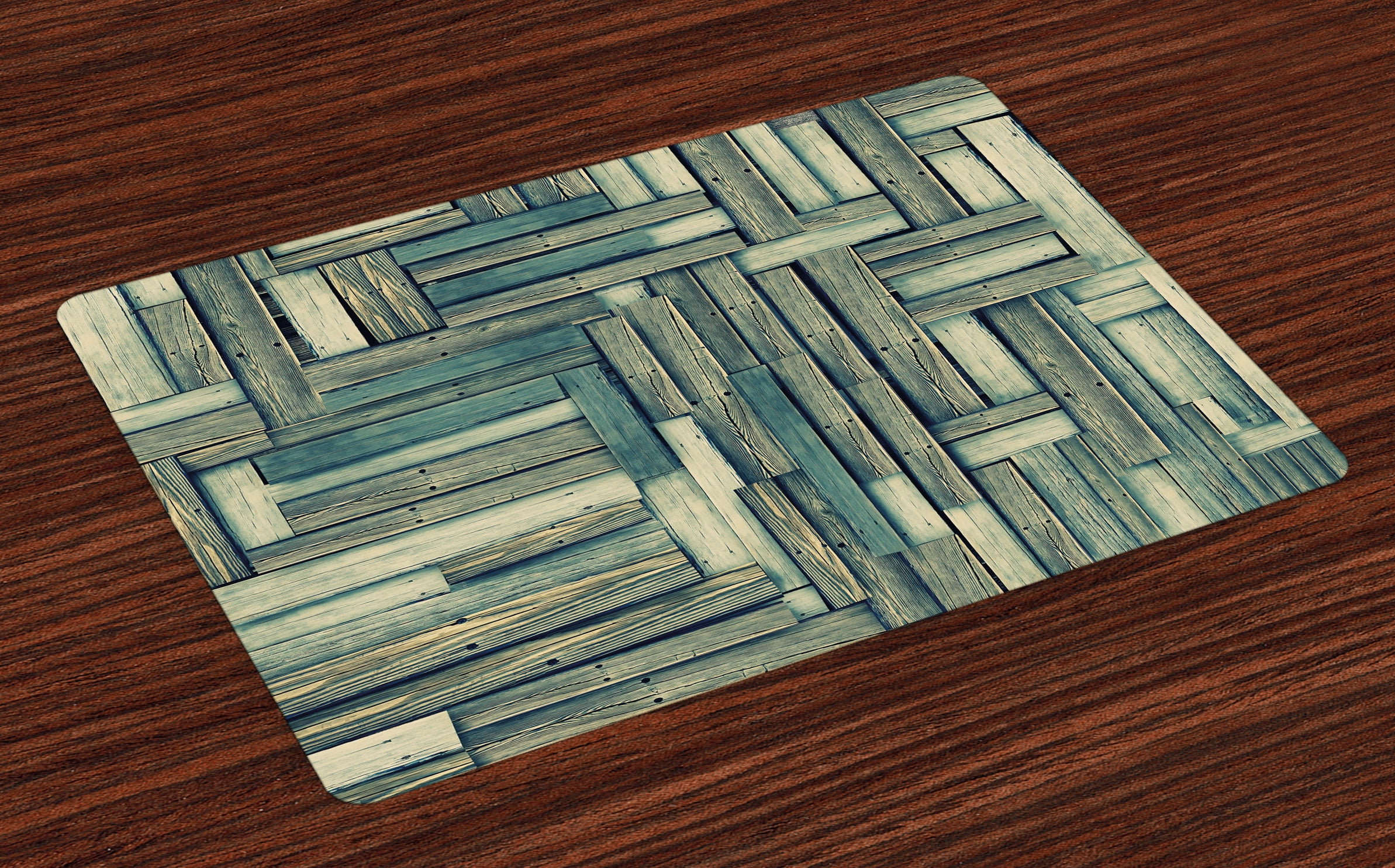 Wooden Placemats Set of 4 Lumberjack Old Vintage Classic
