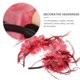 thumbnail image 4 of Diadema con flores y plumas para Halloween, accesorio para el cabello de mujer con calavera, 4 of 8