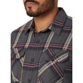 thumbnail image 3 of Wrangler® Men's and Big Men's Relaxed Fit Brushed Flannel Shirt with Long Sleeves, Sizes S-5XL, 3 of 4