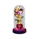 thumbnail image 1 of Rosa preservada para siempre en cristal con luz para novia Rosa purpura, 1 of 9