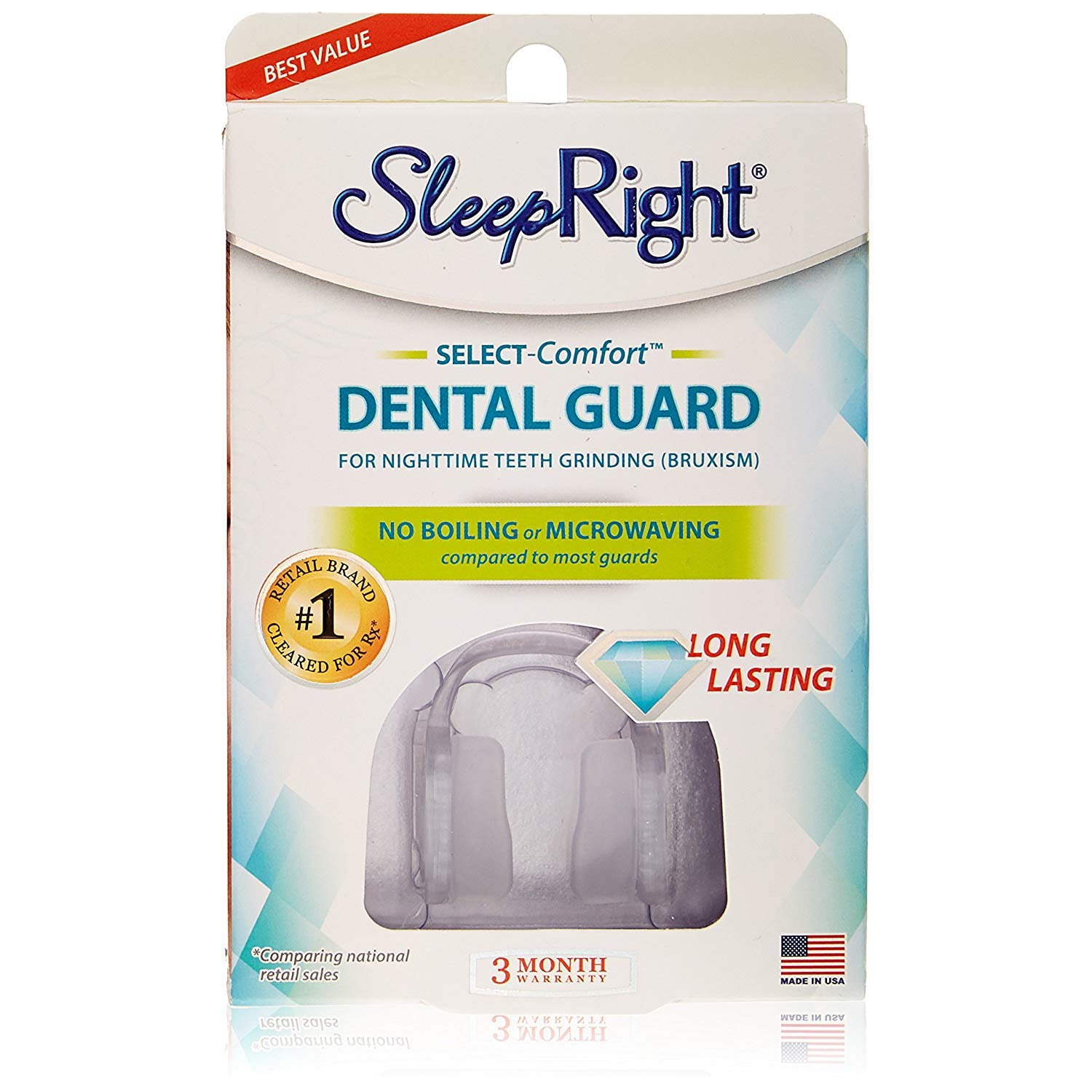 Sleep Right No-Boil Dental Guard w/ Storage Case 1 ct each - Walmart ...