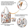 thumbnail image 4 of 5 Pack Foldable Shopping Bag,Colorful Halloween Icons Pattern Reusable Grocery Bags with Pockets,Large Reusable Tote Bags with Handles Waterproof & Lightweight, 4 of 6