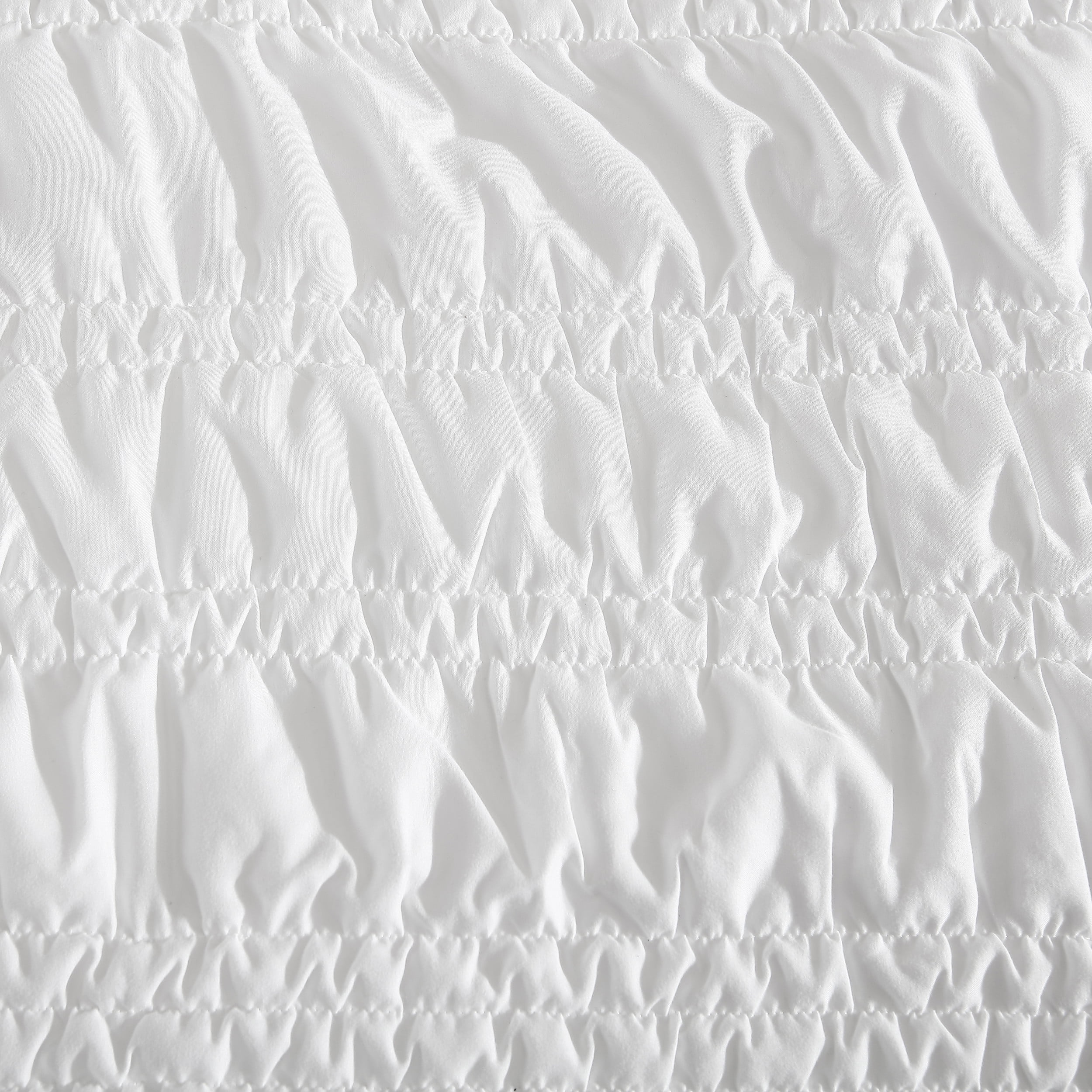 Betsey Johnson Boudoir Solid White King Quilt Set