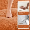 thumbnail image 4 of Miekor Furniture Boneless Sofa,3 Seat High-Quality Teddy Fabric,Anti-Slip Design,No Assembly Curved Armrests Streamlined,32D High Density Sponge For Living Rooms Bedrooms Reading Nook,Orange No7916, 4 of 9
