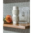 thumbnail image 3 of White Geometric Squares Textured Wallpaper, Double Roll, 57 sqft, 3 of 3