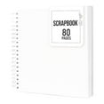 thumbnail image 2 of tasrioml 8/10-Inch Scrapbook Photo Album 80 Pages Spiral Bound DIY Hard Cover Spiral Wedding Travel Baby Shower Children Family Anniversary Picture Book, 2 of 8
