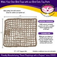 thumbnail image 2 of Super Bird Creations SB50005 Seagrass Mat for Cage Decor, Pet Enrichment and Boredom Relief - Versatile Toy-Making Base- Ideal for Parrots - Small to Large Birds & Reptiles - 12"x14" (1 Pack), 2 of 7