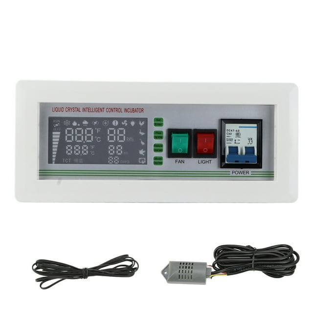 Termostato para incubadora de huevos, XM‑18SD Termostato para incubadora de huevos Controlador digital de temperatura y humedad para incubadora Controlador de temperatura y humedad para incubadora de pantalla grande Diseñado con cuidado Jadeshay A