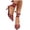 Red, variant on hoksml Women Pointed Toe Slingback Heels, Polka Dot Satin Upper Ankle Wrap Tie Strap Stiletto High Heel Pumps