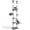 Grey, variant on Gymax 6-tier Floor to Ceiling Cat Tree w/Plush Bed Hammock Sisal Scratching Posts Beige