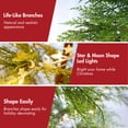 thumbnail image 4 of Euroco 6 Feet Artificial Full Christmas Tree Includes LED Lights and Metal Stand, 612 Tips Full Tree,Xmas Decoration, 4 of 9