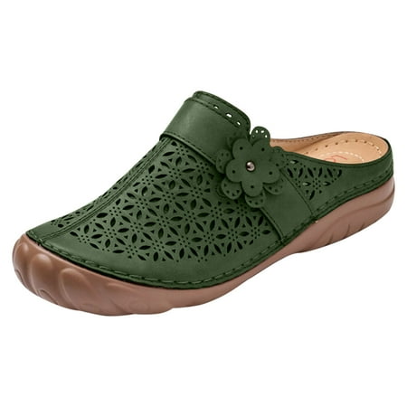 

Lyinloo Women Dressy Comfy Platform Casual Shoes Summer Beach Travel Slipper Flip Flops Green 41