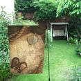 thumbnail image 1 of BSDHOME Old Compass And Rope on Vintage Map Decor Garden Flag 28x40 inches, 1 of 1