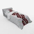 thumbnail image 3 of Ambesonne Tribal Bedding Set 4 Pcs, Zig Zag Aztec Motif, Queen, Vermilion and White, 3 of 3