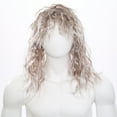 thumbnail image 4 of Mufeng 80s Disco Wig for Men Rocker Cosplay Wig Long Curly Hair Wig for Halloween Themed Party Outfit Type B One Size, 4 of 7