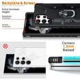 thumbnail image 6 of Case for Samsung Galaxy S23 Ultra Case Military Grade Drop Case with Kickstand Metel Ring Magnetic Holder Shockproof Protective for Galaxy S23 Ultra Phone Case (Black), 6 of 17