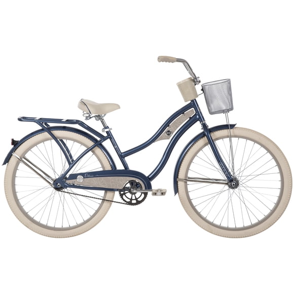 Huffy 26” Deluxe Cruiser Bike, Fits Riders 60”+, Blue, Adult, Women’s
