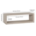 thumbnail image 7 of Evelyn&Zoe Osmond 58" Wide Rectangular Coffee Table, Alder White, 7 of 7