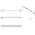 thumbnail image 4 of Jeffrey Alexander 972-12 Marlo 12" Center To Center Curved Contemporary Appliance Pull /, 4 of 7