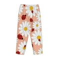 thumbnail image 5 of Balery Daisy and Ladybug print Women's Pajama Pants,Ultra Lightweight Pjs,Lounge Pant-Small, 5 of 9