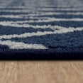 thumbnail image 2 of Hometrends Brussels Blue Polyester Area Rug, 2 of 8