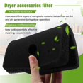 thumbnail image 5 of 4 PCS Replacement Dryer Filter for Miele 9164761 for Dryer Heat Pump Dryer Filter Mat for ACTIVE TDB, 5 of 5