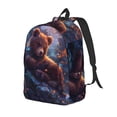 thumbnail image 1 of Fotbe Lazy Stone Bear Mochila de Lona con Estampado, Mochila Duradera, Mochila Versátil de Alta Calidad, Mochila Compacta Vintage-Medium, 1 of 5